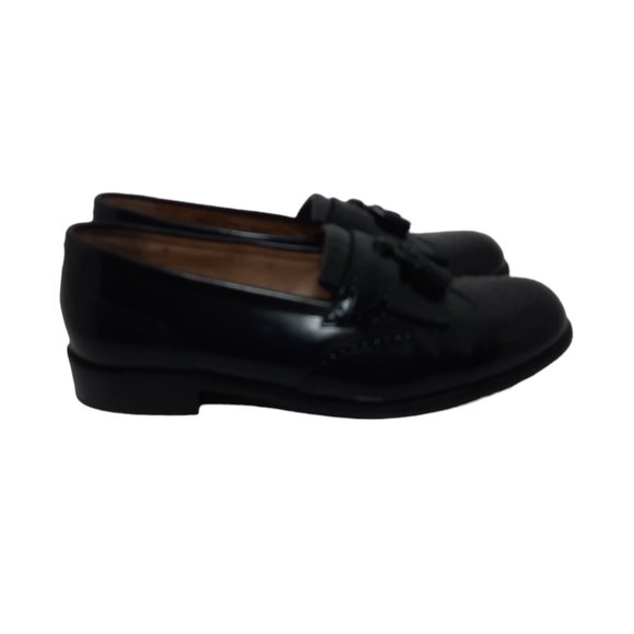 Bostonian Classics 1st Flex Dress Shoes Mens Size 8W Black Leather Loafers 20370 - Picture 4 of 5